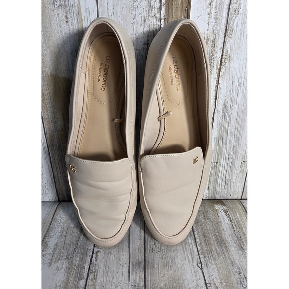Liz Claiborne Women's Beige Loafers Memory Foam Flats Shoes Size 8.5 - Picture 7 of 8